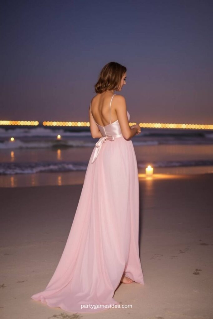 Two-Piece Beach Wedding Outfit