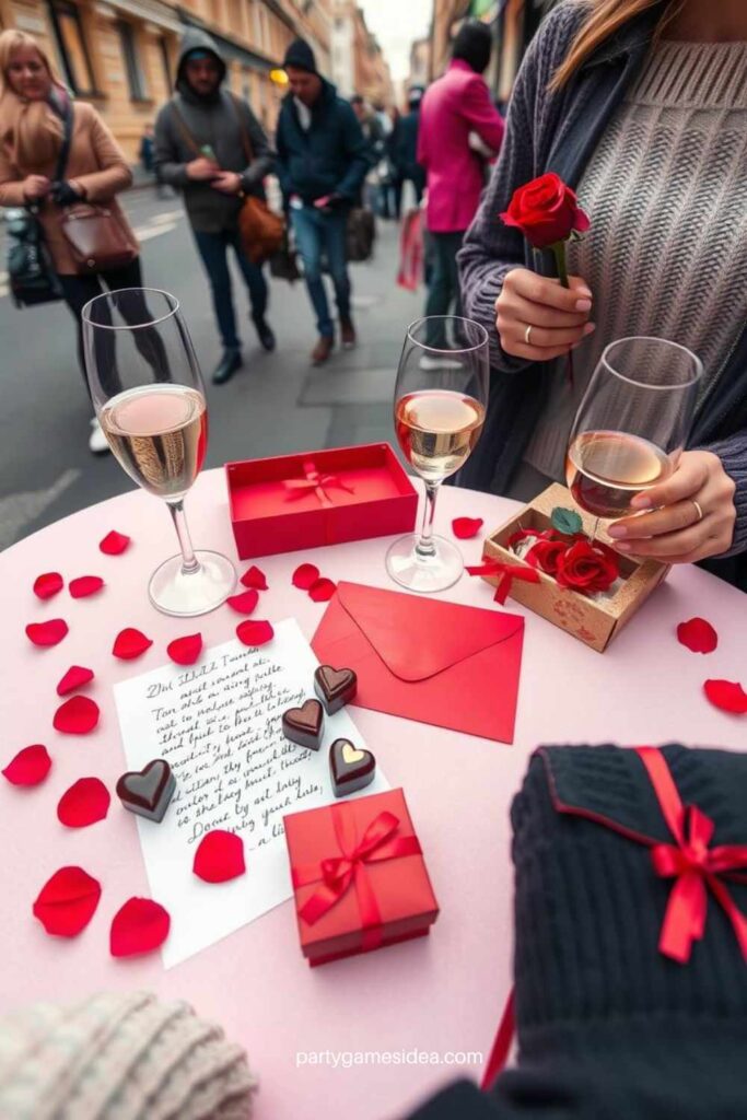 Valentine's Day Flatlay Photography