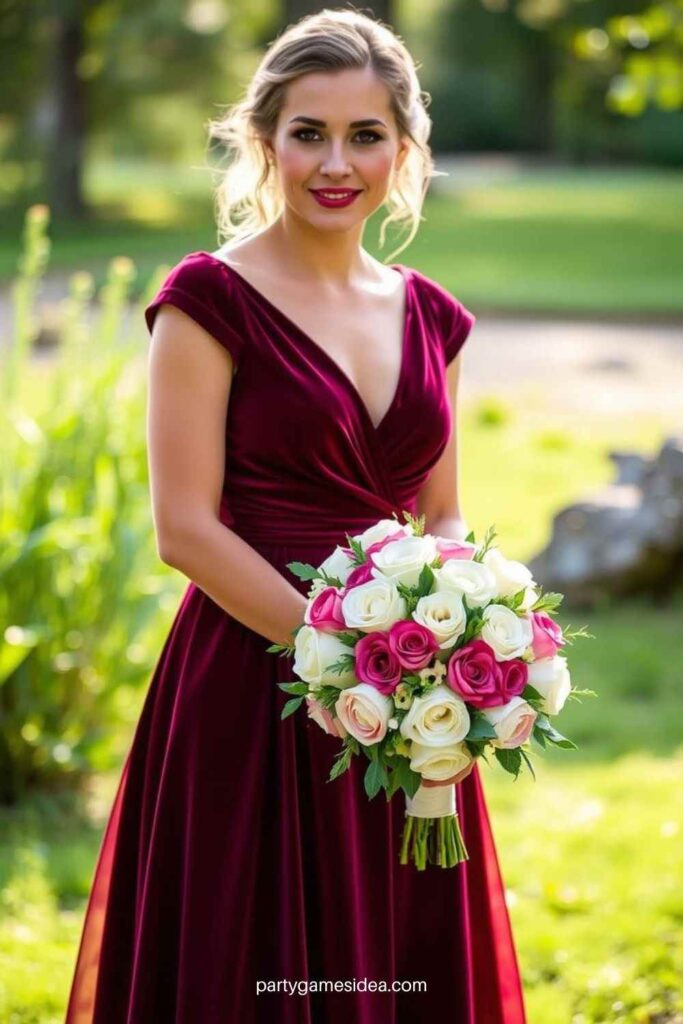 Velvet Bridesmaid Dresses