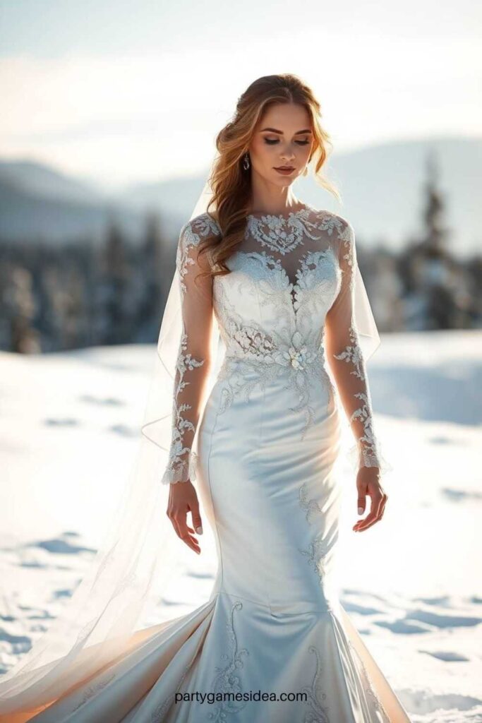 Winter Long Sleeve Wedding Dresses