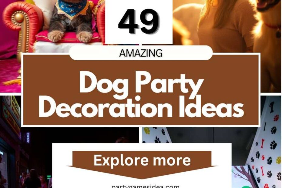 Dog Party Decoration Ideas