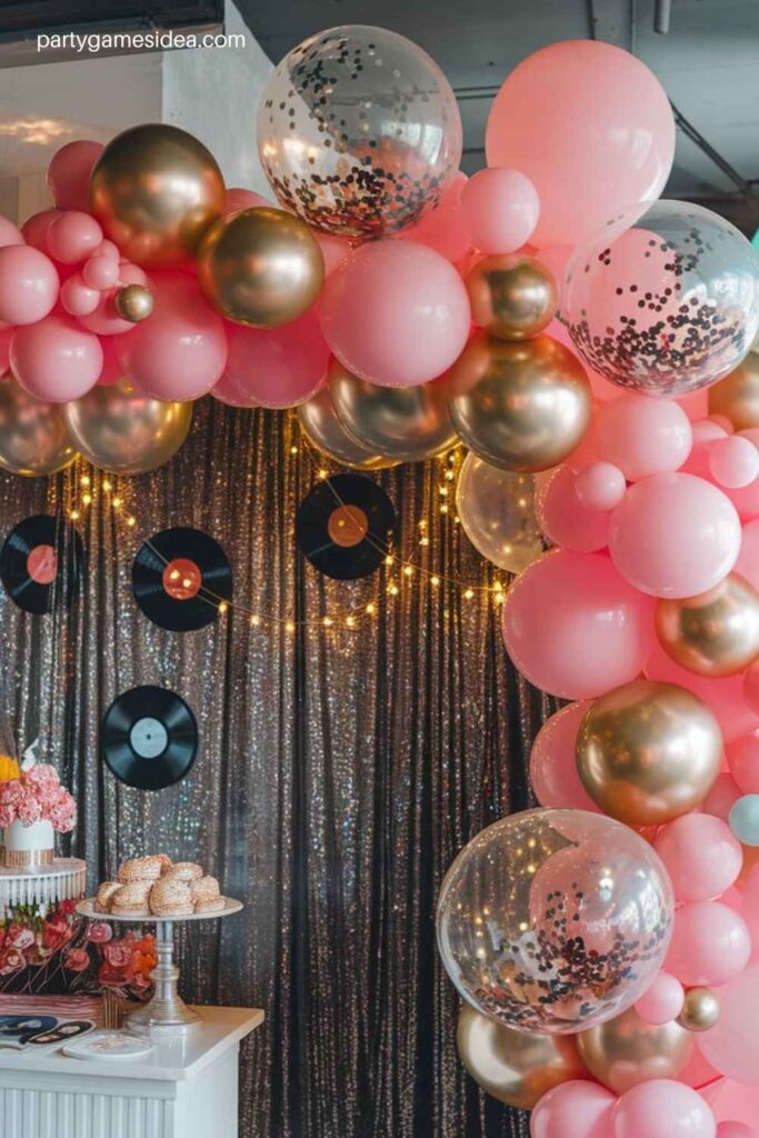 Glittery Balloon Arch