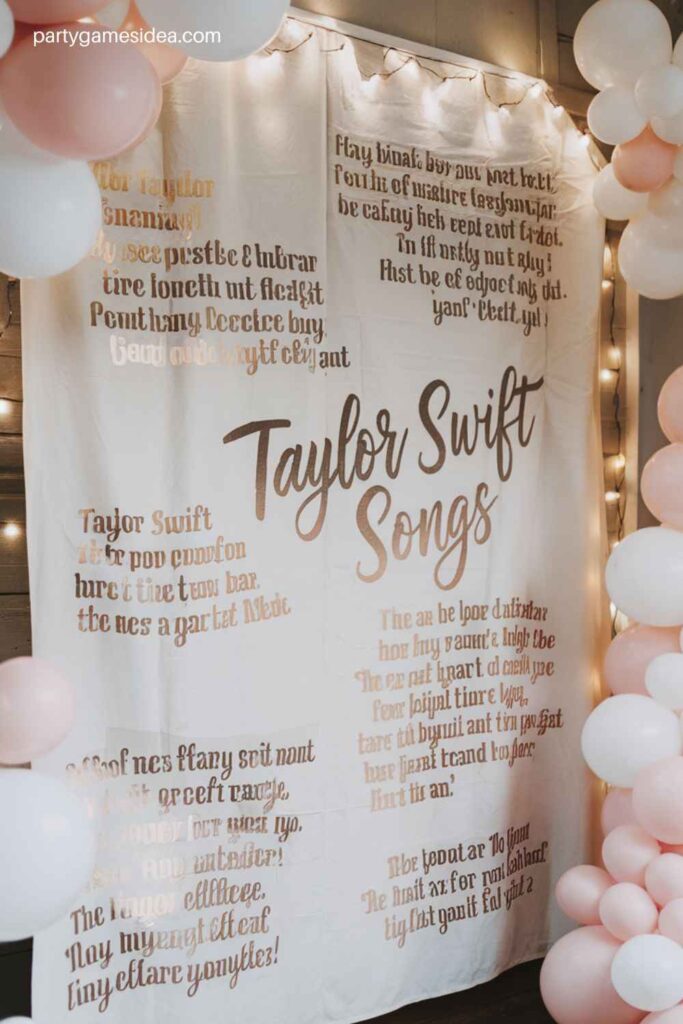 Lyric Banner Backdrop