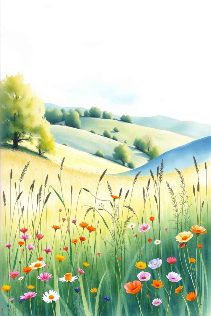 Spring Meadow Landscape