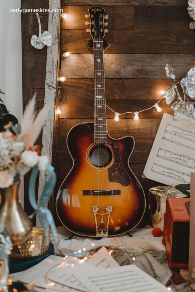 Vintage Guitar Decor